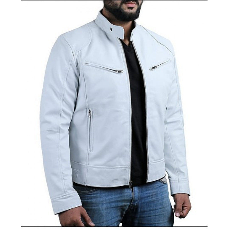 Veste rider esprit motard texturée