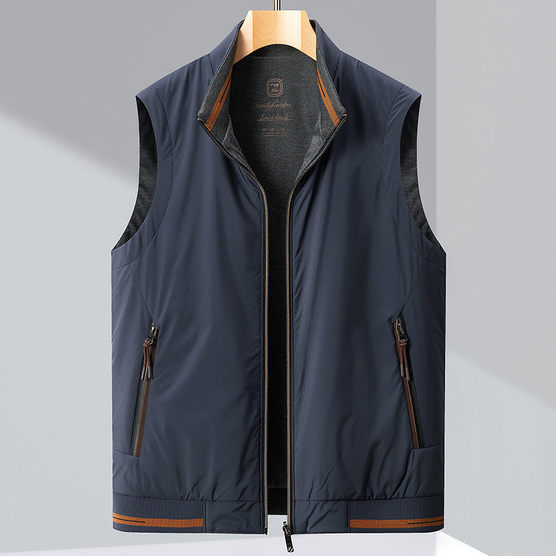 Gilet sans manches réversible double face