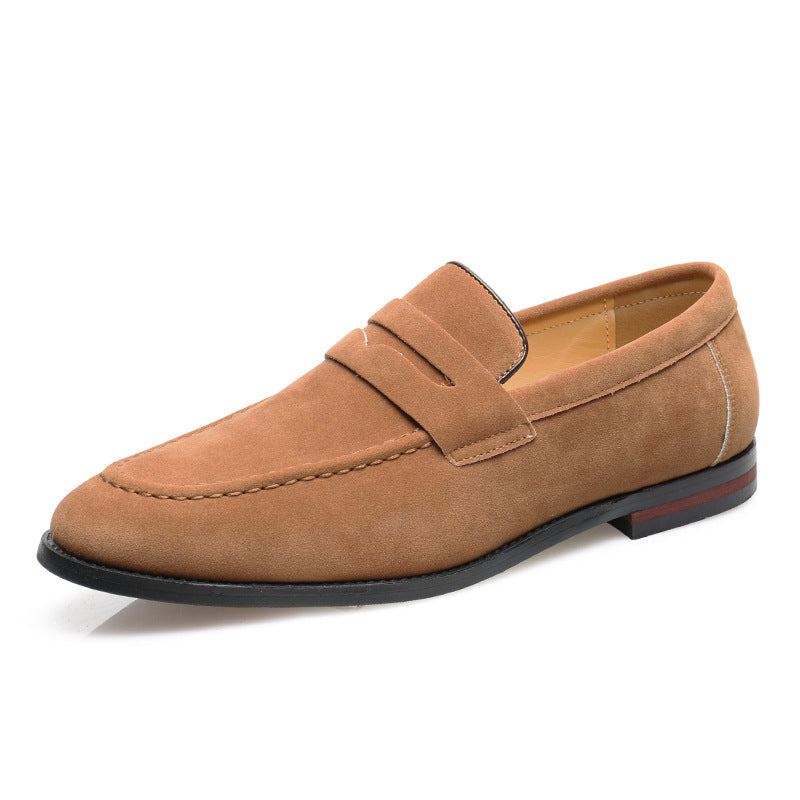 Mocassins à bride aspect daim