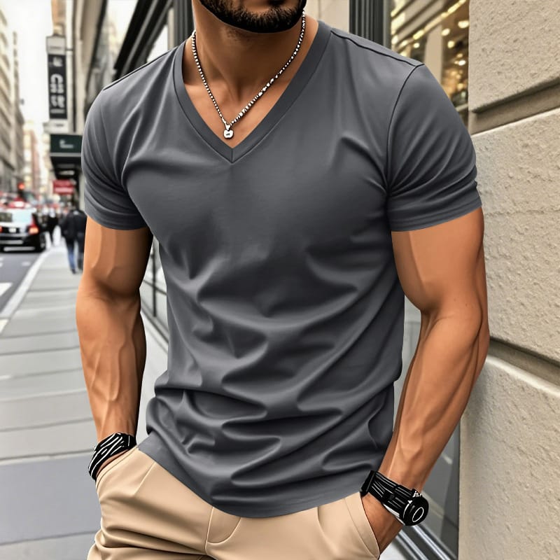 Chemise unie au toucher doux