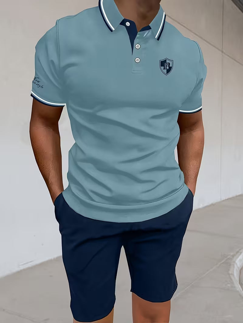 Ensemble polo et short à écusson