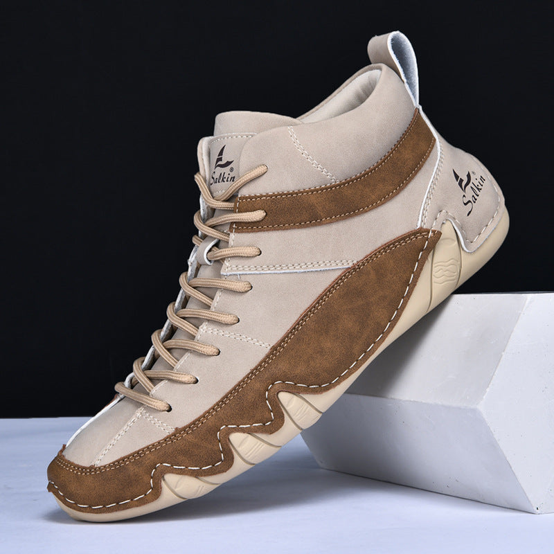 Chaussures de ville effet cuir colorées