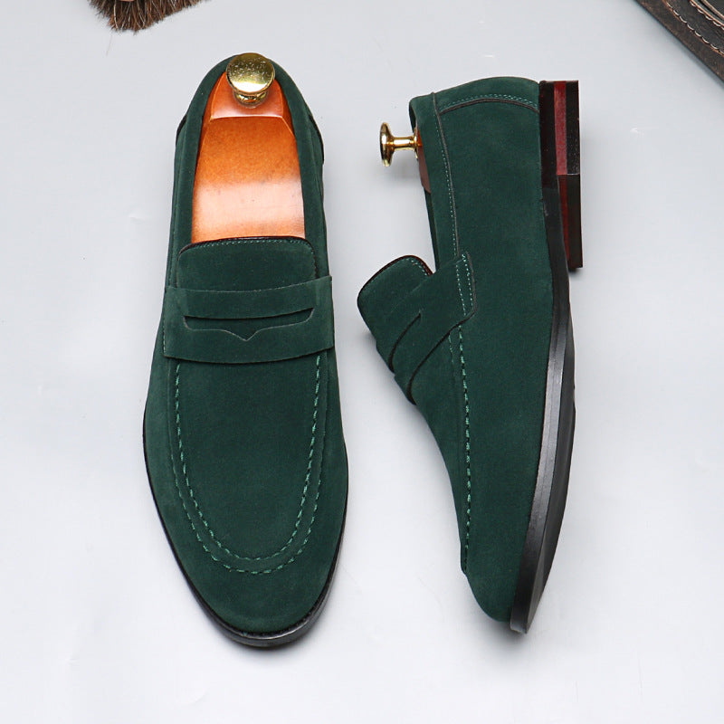 Mocassins à bride aspect daim