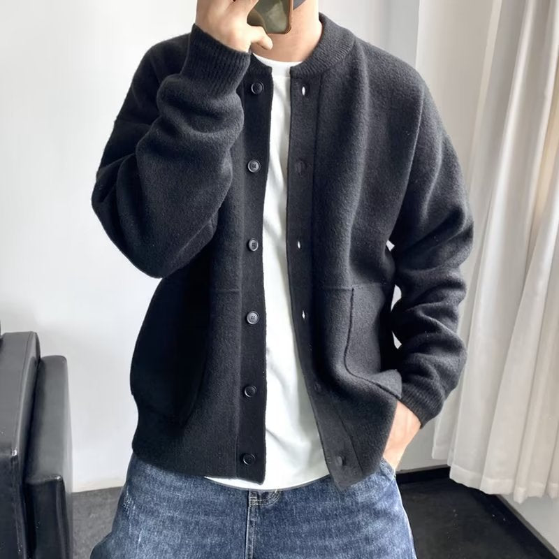 Cardigan boutonné en maille douce