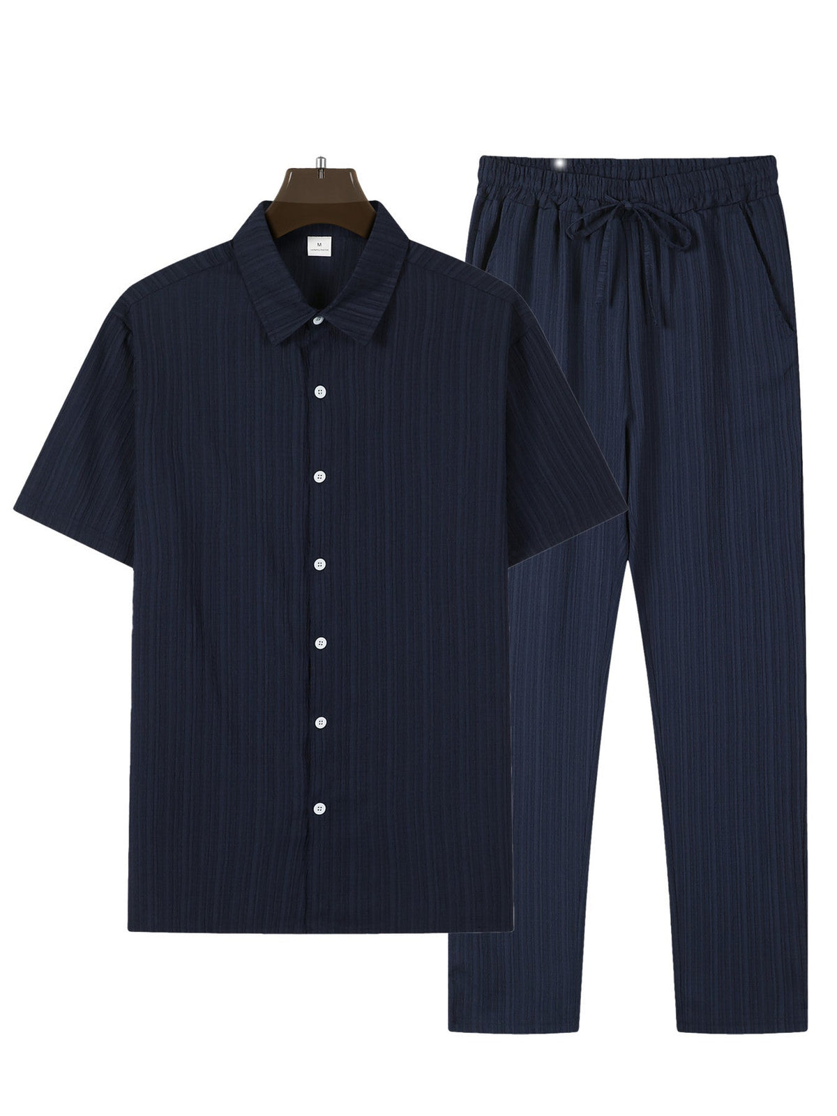 Ensemble deux pièces à texture plissée