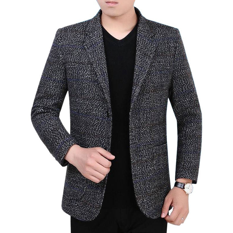 Blazer pied-de-poule à deux boutons