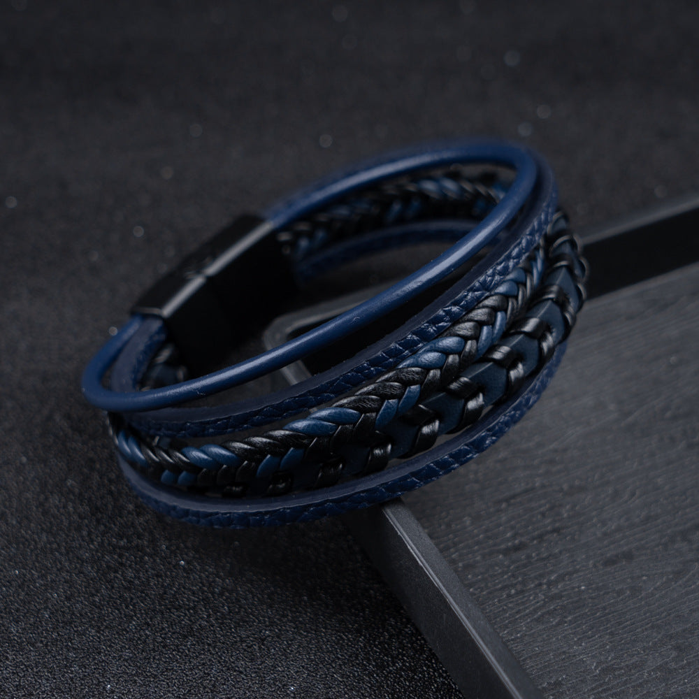 Bracelet en cuir réglable au style intemporel homme – Ramatuelle