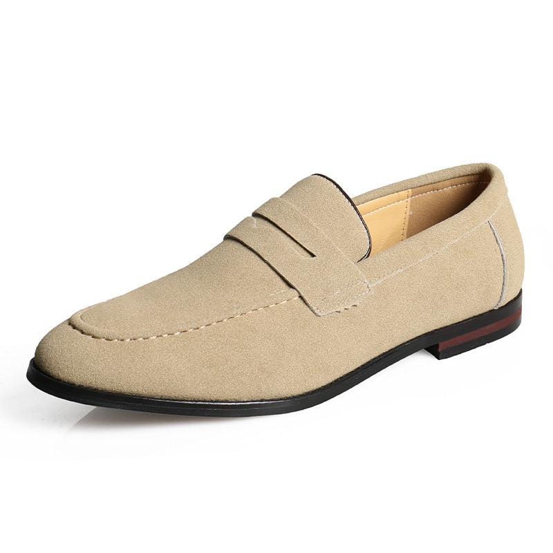 Mocassins à bride aspect daim