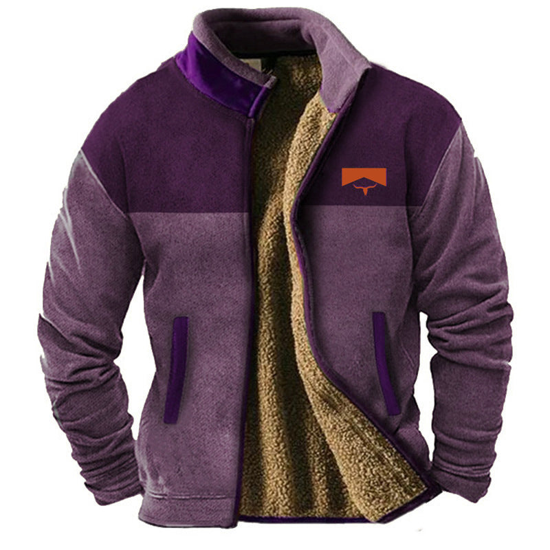 Veste en polaire douce chaude coupe confort style chic intemporel homme – Valençay