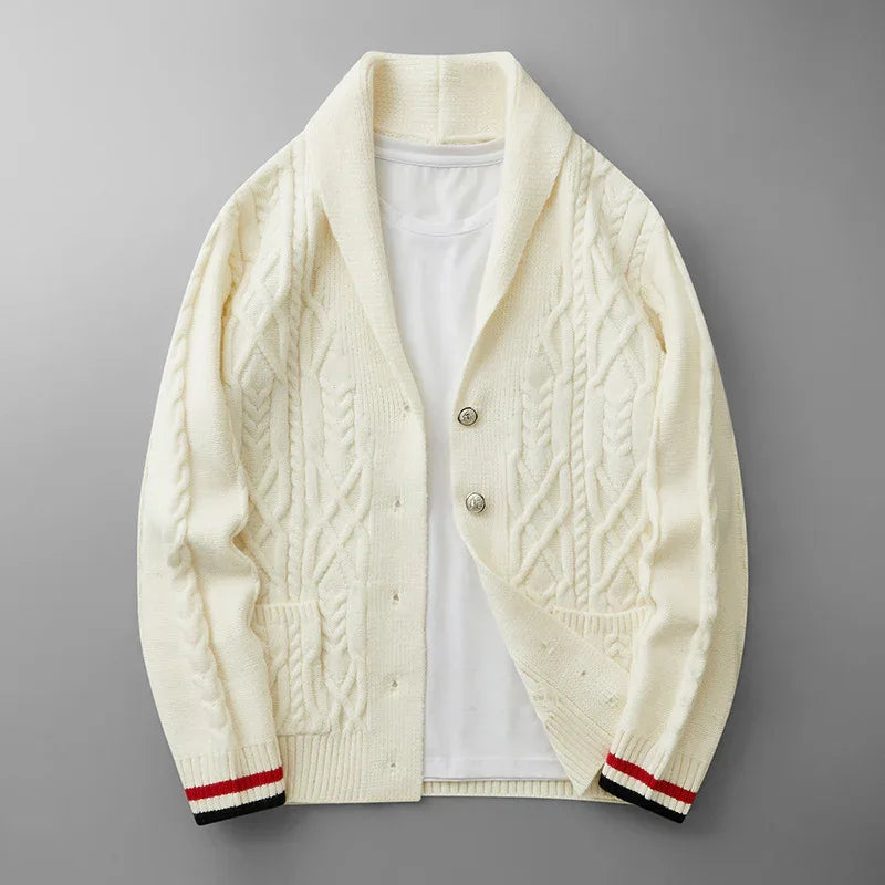 Pull en maille douce à poches latérales