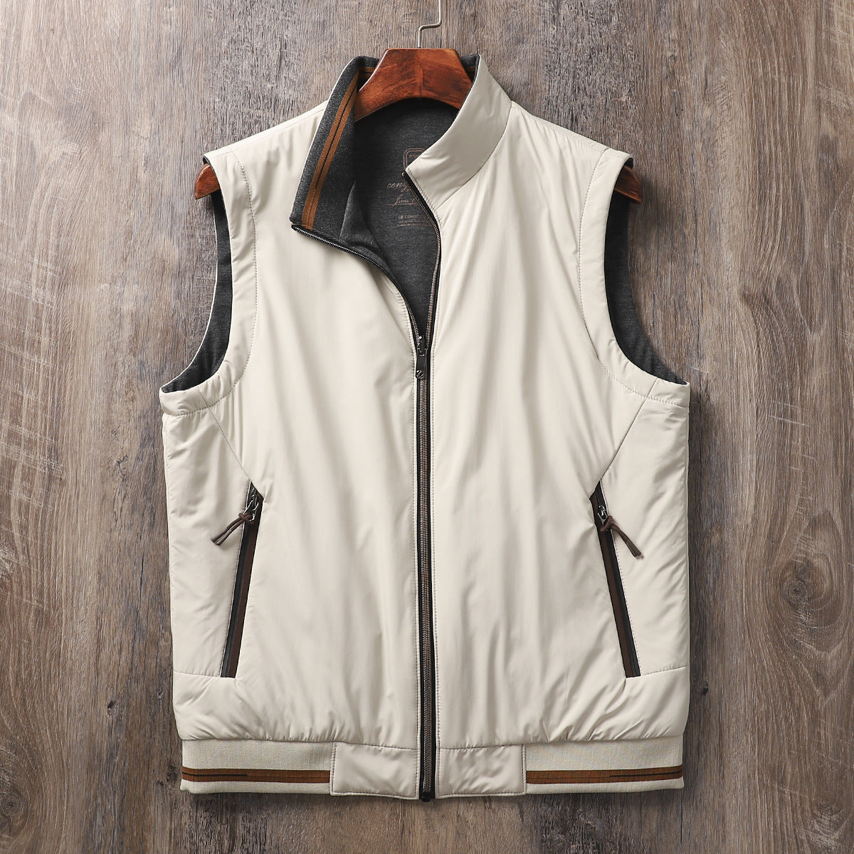 Gilet sans manches réversible double face