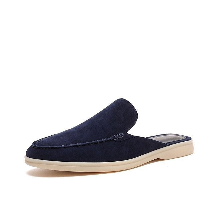 Mocassins ouverts au talon aspect daim pour l'été homme – Richelieu