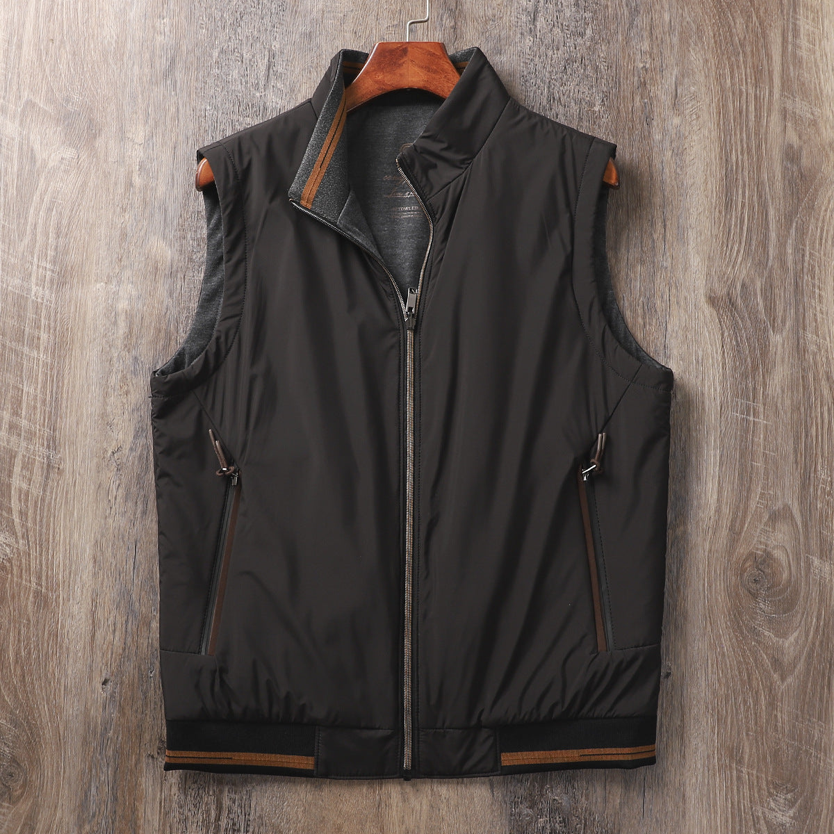 Gilet sans manches réversible double face