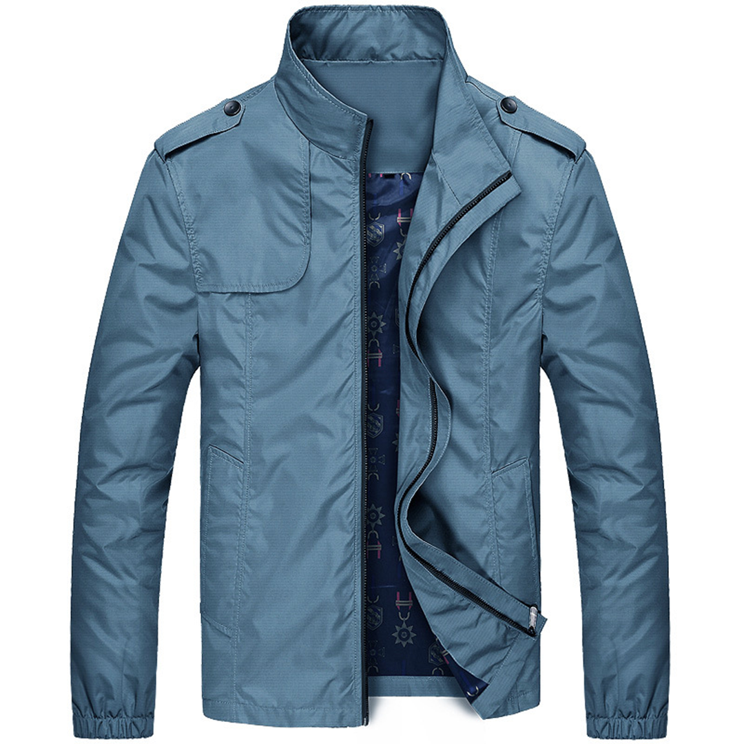 Veste coupe-vent déperlante légère mi-saison allure sobre homme – Herbault