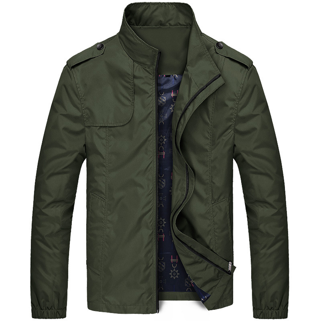 Veste coupe-vent déperlante légère mi-saison allure sobre homme – Herbault