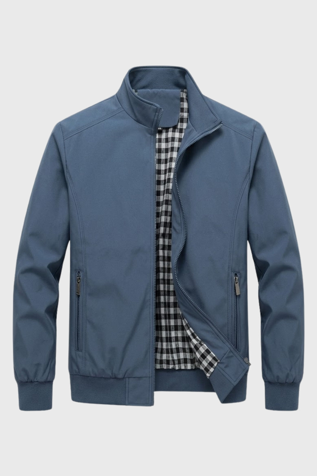 Veste zippée à col montant