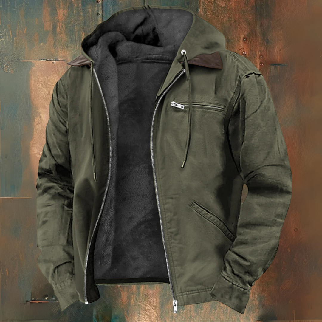 Veste zippée à capuche en maille