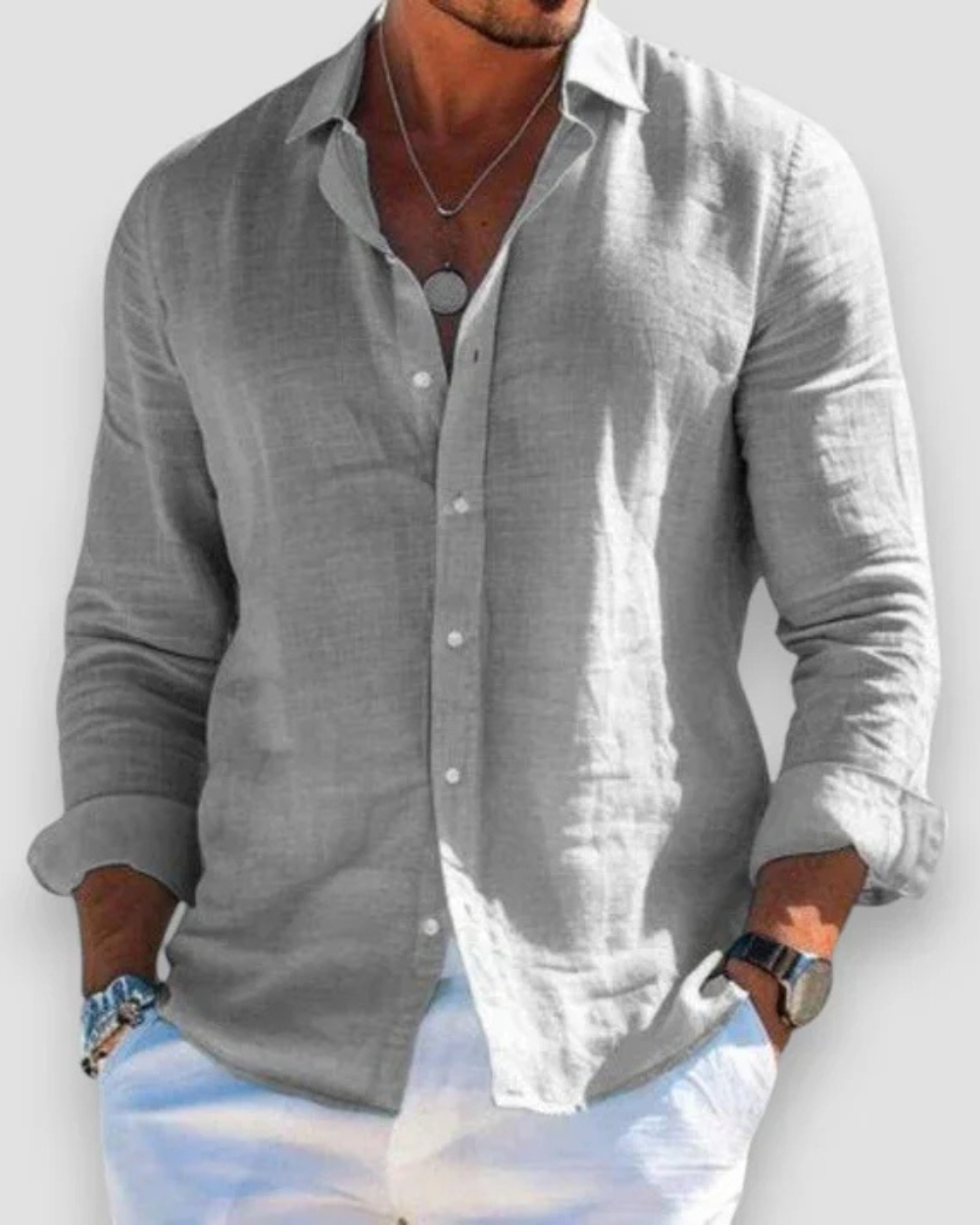Chemise casual confortable coupe décontractée pour chaque jour homme – Omonville