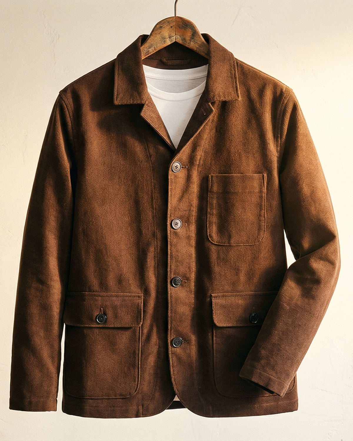 Veste utilitaire boutonnée à poches