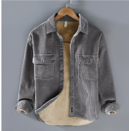 Veste en velours côtelé au style intemporel à la finition soignée homme – Trigance
