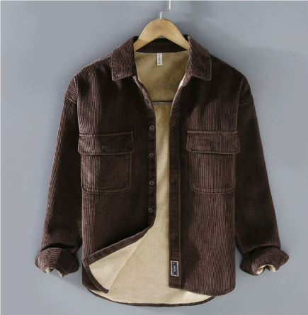 Veste en velours côtelé au style intemporel à la finition soignée homme – Trigance