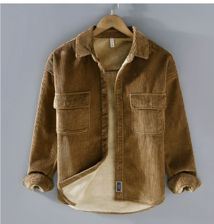 Veste en velours côtelé au style intemporel à la finition soignée homme – Trigance