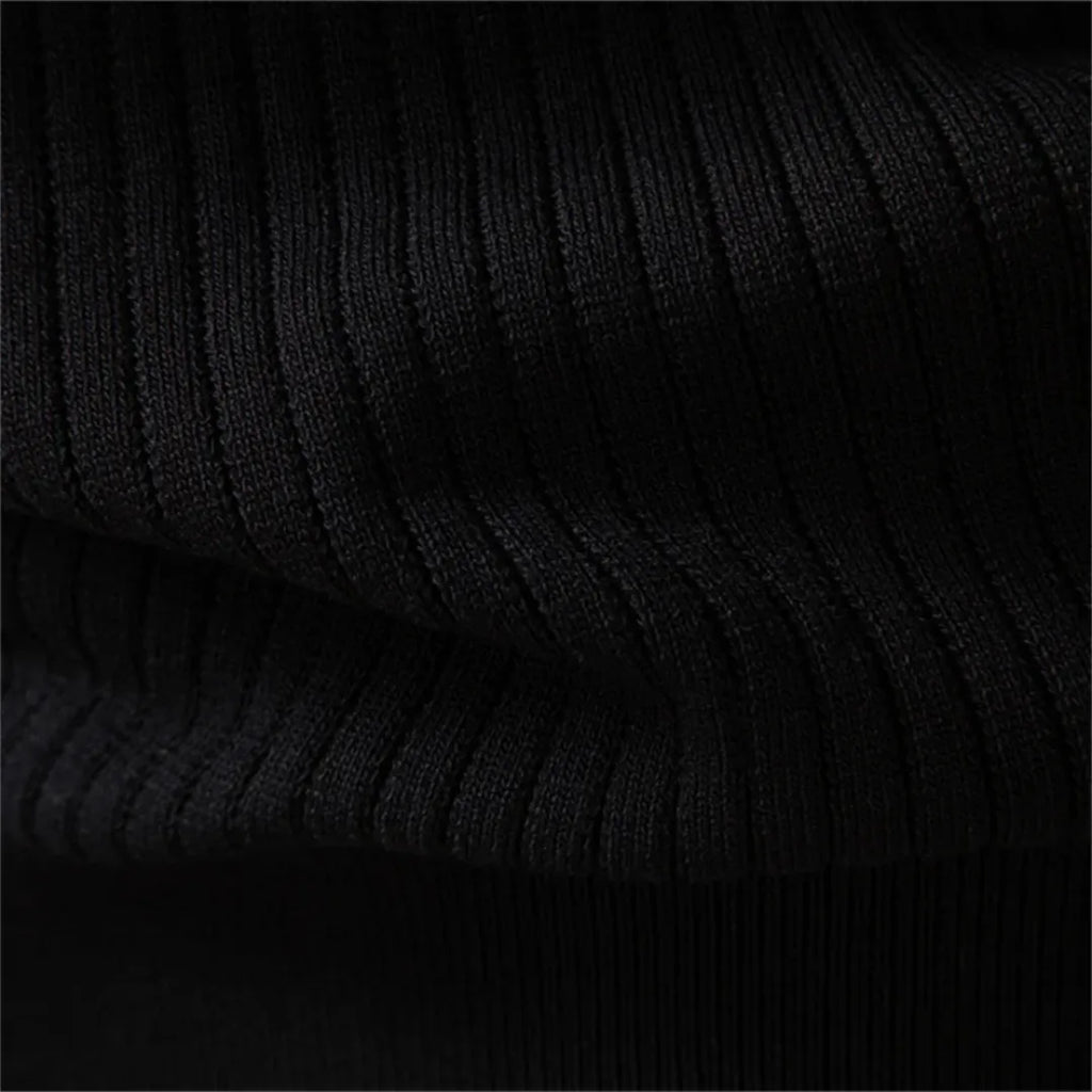 Pull en maille côtelée à col rond boutonné style élégant et raffiné homme – Montpezat