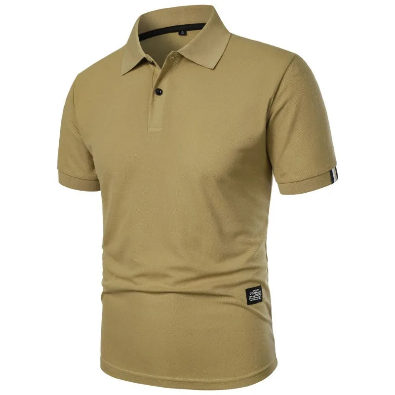 Polo uni à manches courtes