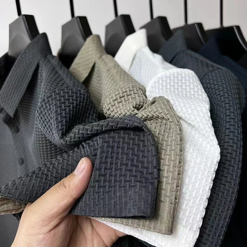 Polo en maille tricotée manches courtes