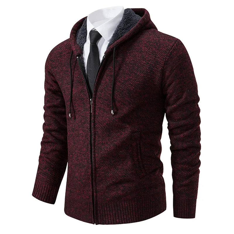 Cardigan zippé en polaire doux chaud coupe confortable automne-hiver homme – Jonzac