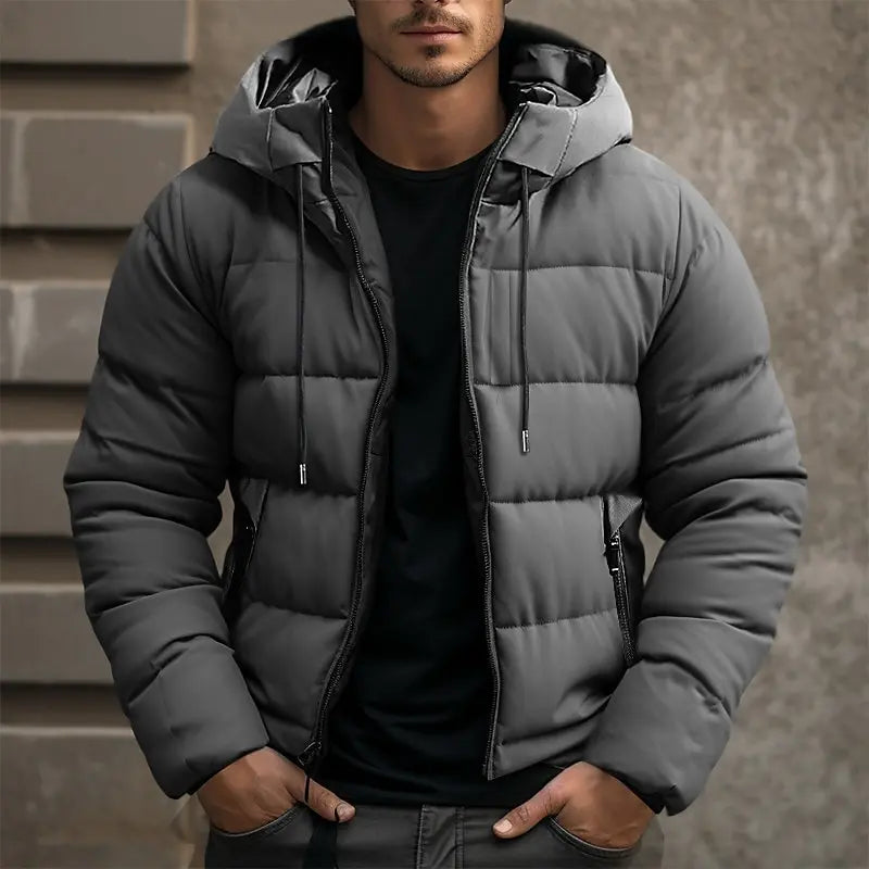 Veste matelassée chaude à la finition soignée pour le quotidien homme – Buis