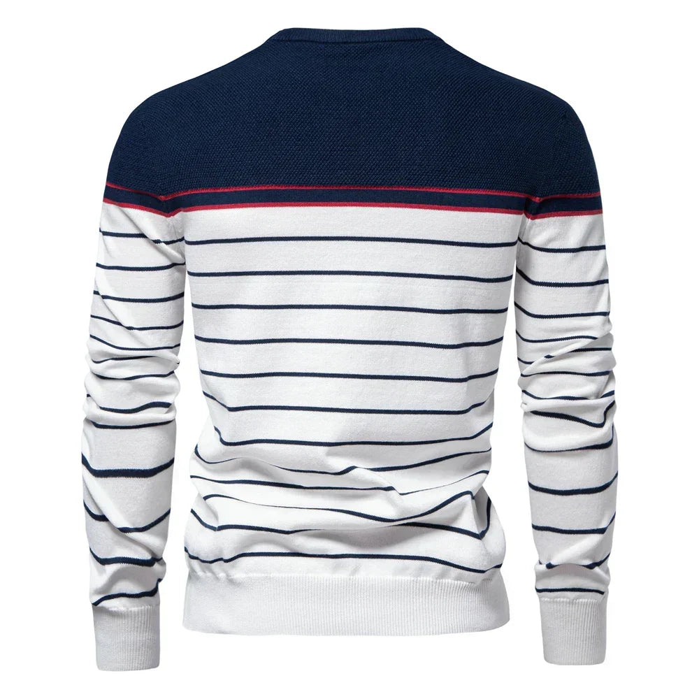 Pull en maille à rayures