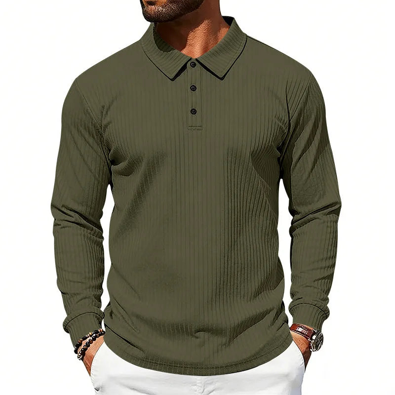 Polo à col et patte boutonnée