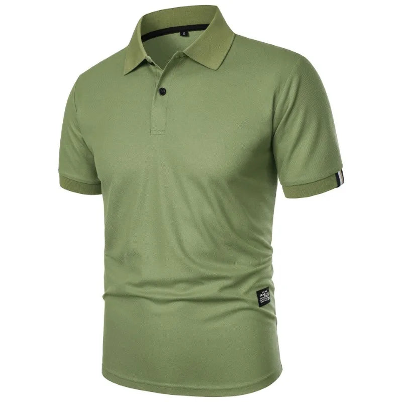 Polo uni à manches courtes