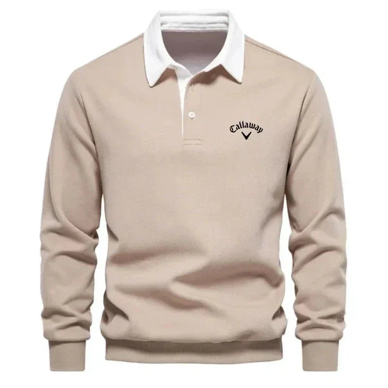 Pull polo à contrastes raffinés col polo coupe moderne élégance homme – Créon