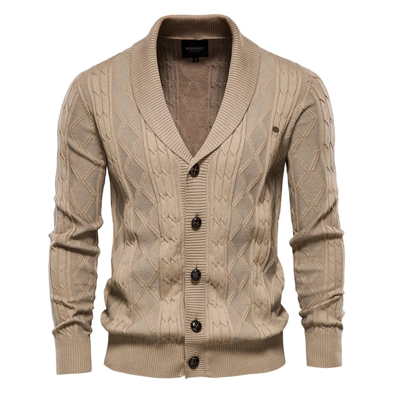 Pull décontracté boutonné en maille légère