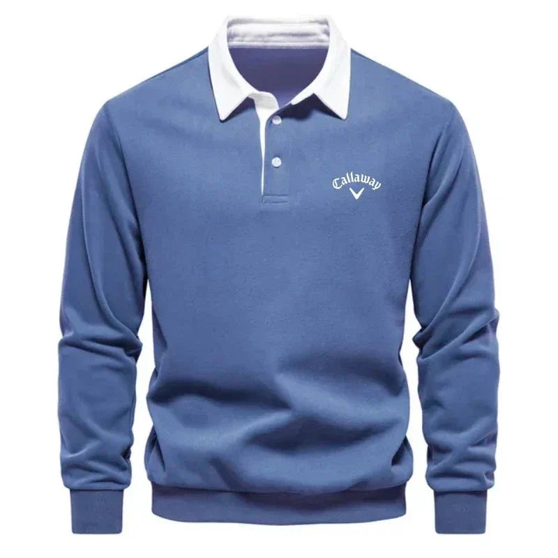 Pull polo à contrastes raffinés col polo coupe moderne élégance homme – Créon