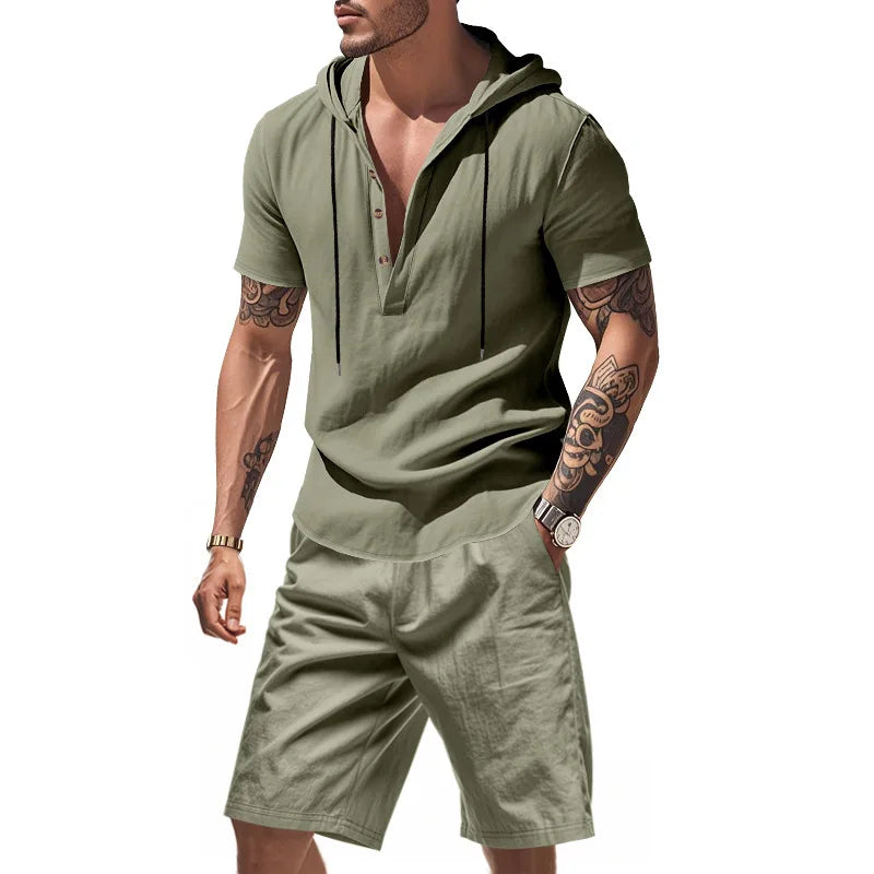 Ensemble sweat à capuche et short