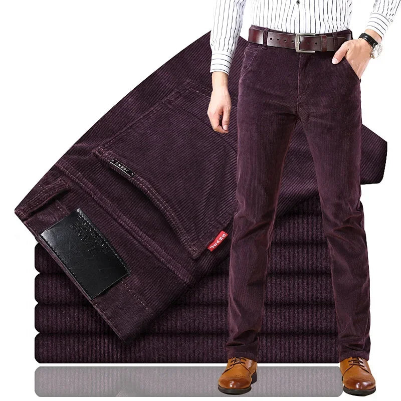 Pantalon en matière premium coupe droite élégante décontractée homme – Ascain