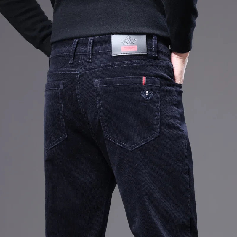 Pantalon en matière premium coupe droite élégante décontractée homme – Ascain