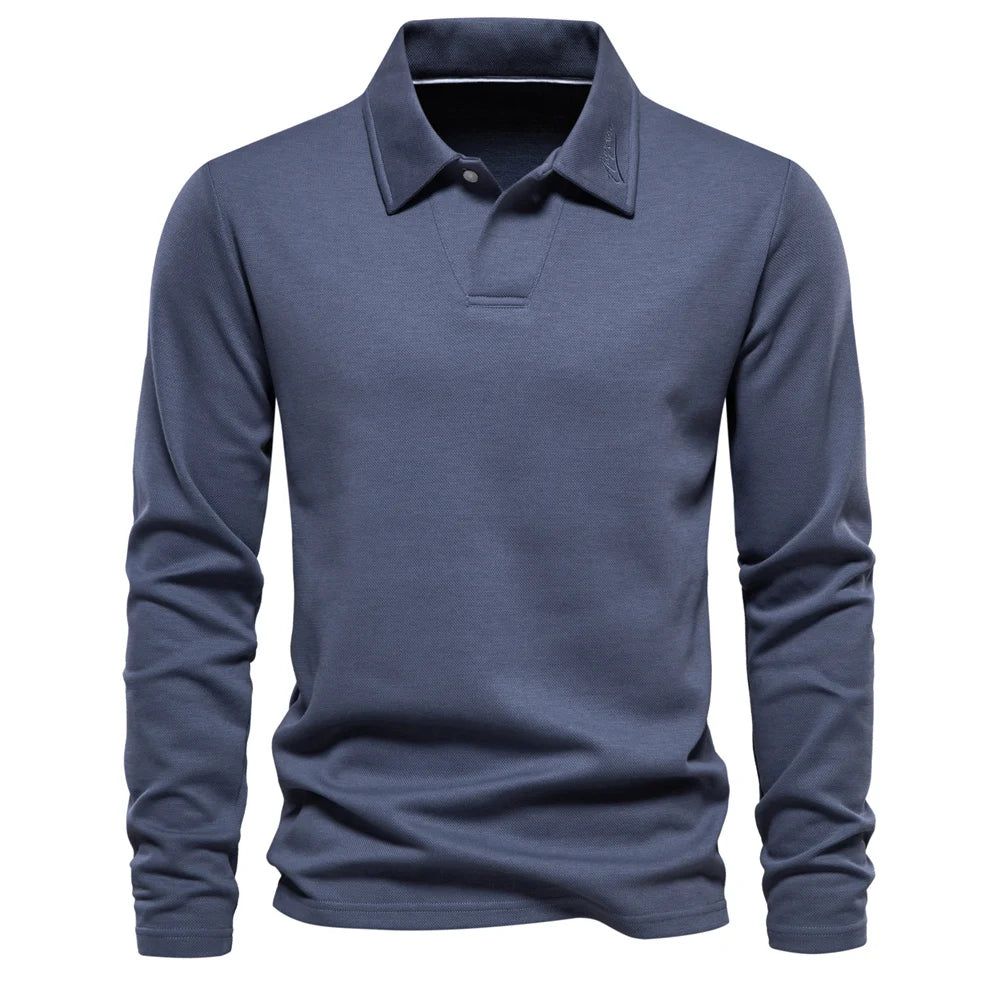 Polo décontracté à broderie discrète
