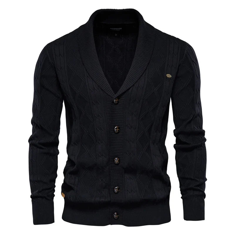 Pull décontracté boutonné en maille légère