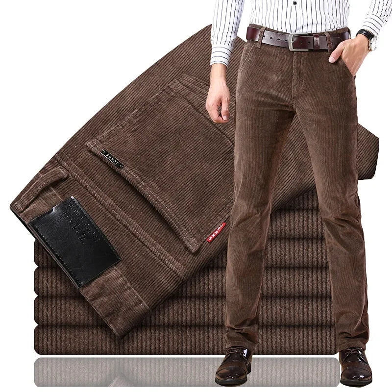 Pantalon en matière premium coupe droite élégante décontractée homme – Ascain