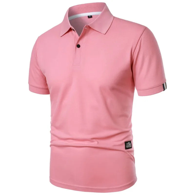 Polo uni à manches courtes