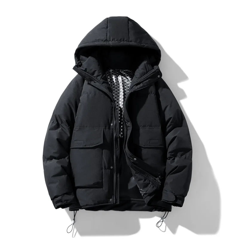 Doudoune matelassée à capuche poches au style intemporel homme – Alleins