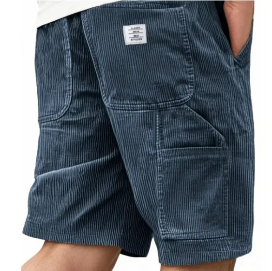 Short cargo en velours côtelé