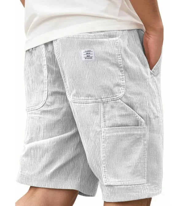 Short cargo en velours côtelé