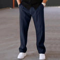 Pantalon coupe relax taille à cordon tissu lisse homme – Bourgueil