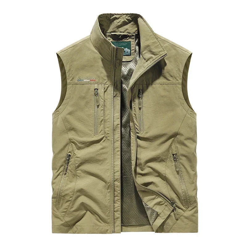 Gilet sans manches technique de randonnée coupe libre à poches homme – La Réole