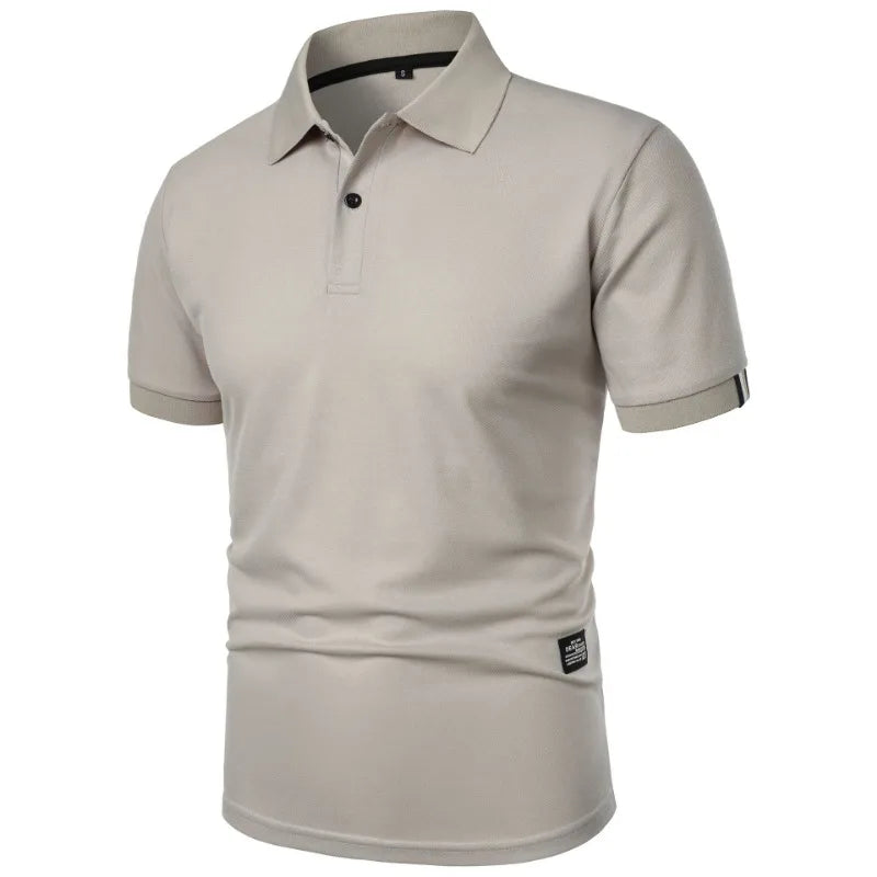 Polo uni à manches courtes